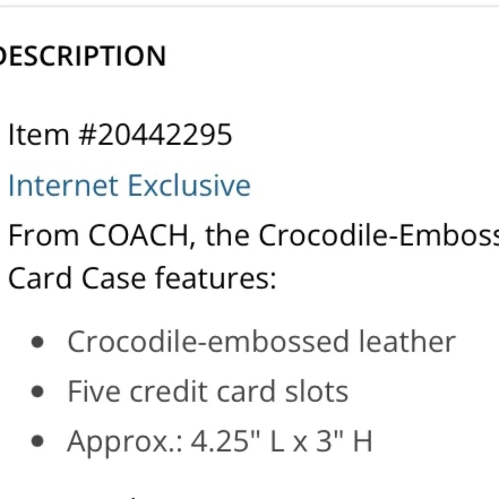 Coach see pics